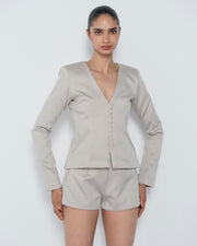 Tailored Crop Blazer Set